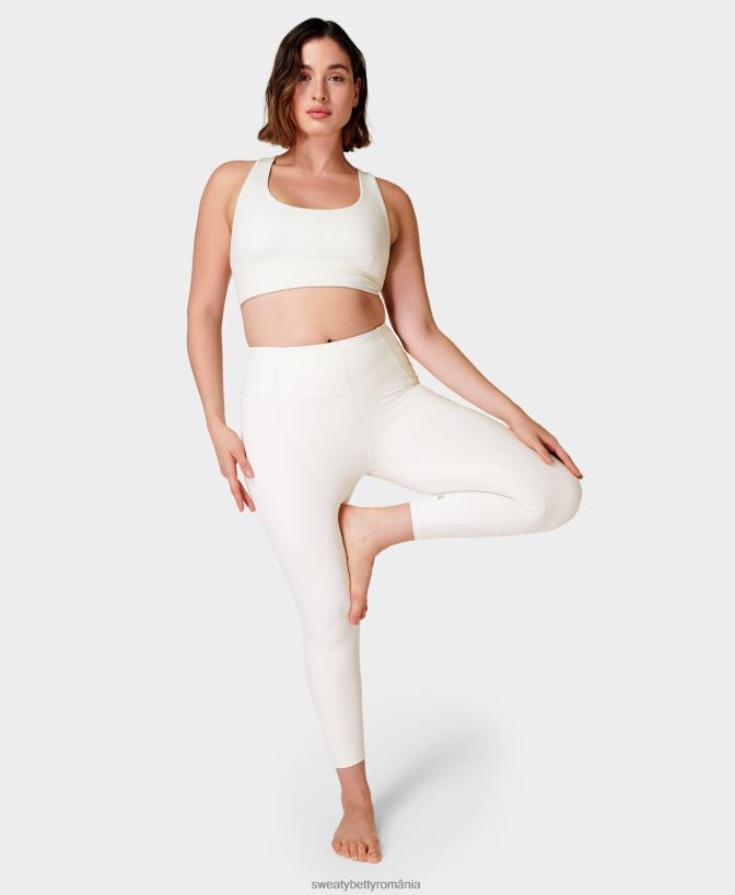 Sweaty Betty jambiere de yoga 7/8 super moi femei studio alb îmbrăcăminte SV3TD107